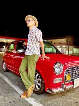 CHINさんパパさん(メンズ・163cm)の春コーディネート