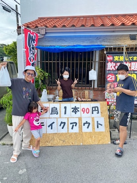 「ROOPTOKYO（ループトウキョウ）のアイテム（帽子）」を使った、CHINさんパパさん（メンズ・163cm）の夏コーディネート