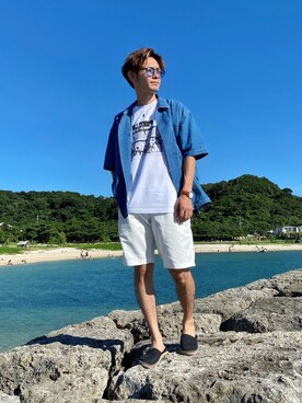 CHINさんパパさん(メンズ・163cm)の夏コーディネート