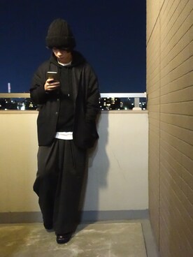 「SASQUATCHfabrix.（サスクワァッチファブリックス）のアイテム」を使った、圧倒的成長侍さん（メンズ・171cm）の冬コーディネート