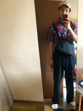 ただの服好きけんしー(YouTube)さん(メンズ・173cm)の夏コーディネート