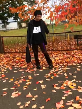 「フレッドペリー」｜「アイテム（スウェット）」を使った、ただの服好きけんしー(YouTube)さん（メンズ・173cm）の秋コーディネート