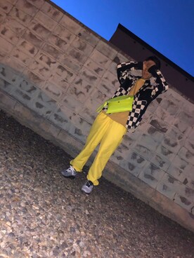 「FILA HERITAGE（フィラヘリテージ）のアイテム」を使った、ただの服好きけんしー(YouTube)さん（メンズ・173cm）の春コーディネート