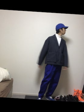 「ADANS（アダンス）のアイテム」を使った、ただの服好きけんしー(YouTube)さん（メンズ・173cm）の秋コーディネート