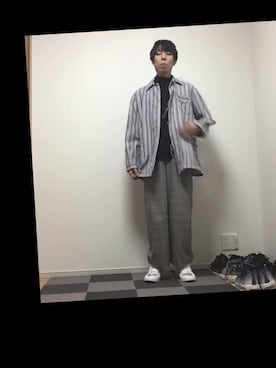 「youtube」｜ただの服好きけんしー(YouTube)さん（メンズ・173cm）の冬コーディネート