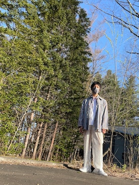 ただの服好きけんしー(YouTube)さん(メンズ・173cm)の春コーディネート