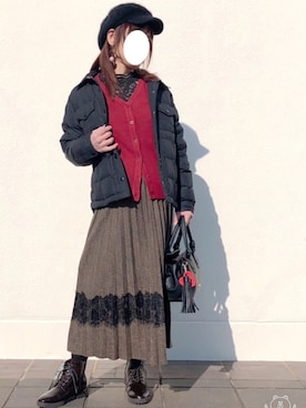 「プチプラミックス」｜kaop🐣さん（レディース・151cm）の冬コーディネート