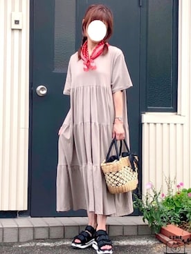 「TOPKAPI（トプカピ）のアイテム（財布/小物）」を使った、kaop🐣さん（レディース・151cm）の夏コーディネート