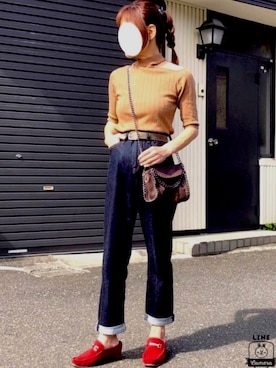 「アシメニット」｜kaop🐣さん（レディース・151cm）の秋コーディネート
