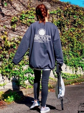 「アイテム（ボディバッグ/ウエストポーチ、シルバー系）」を使った、kaop🐣さん（レディース・151cm）の秋コーディネート