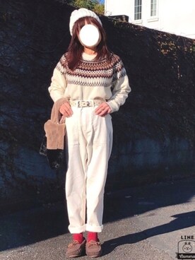 「Jのアイテム」を使った、kaop🐣さん（レディース・151cm）の冬コーディネート