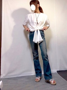 「Zippo（ジッポー）のアイテム」を使った、kaop🐣さん（レディース・150cm）の夏コーディネート