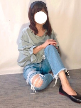 「a.v.v（アーヴェヴェ）の[KIDS]リボンカチューシャ（カチューシャ）」を使った、kaop🐣さん（レディース・150cm）の秋コーディネート