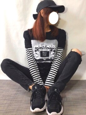 「韓国スタイル」｜「アイテム（その他）」を使った、kaop🐣さん（レディース・150cm）の秋コーディネート