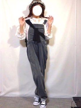 「Avail（アベイル）のアイテム（サロペット/オーバーオール）」を使った、kaop🐣さん（レディース・150cm）の秋コーディネート