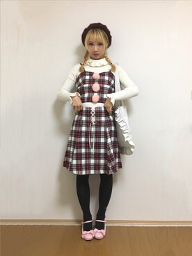 「Katie（ケイティ）のアイテム（バッグ）」を使った、missribbonciciさん（レディース・160cm）の秋コーディネート