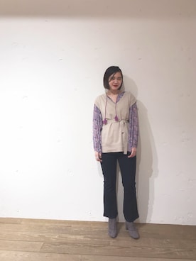 「KIWI（キィウイ）のアイテム」を使った、Natsuki_tanakaさん（レディース・162cm）の春コーディネート