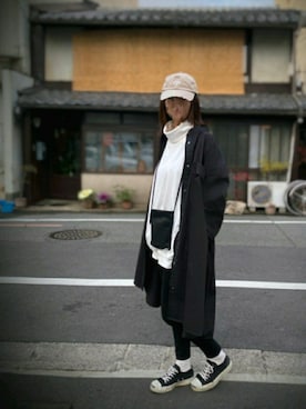 「ジャックパーセル」｜「アイテム（ワンピース/ドレス）」を使った、taeさん（レディース・165cm）の冬コーディネート