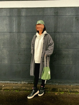 「OUV（オーブ）のアイテム」を使った、taeさん（レディース・165cm）の冬コーディネート