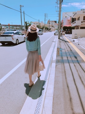 「a.v.v（アーヴェヴェ）のアイテム（キャップ）」を使った、輕さん（レディース・169cm）の秋コーディネート