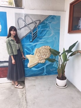 「Taichung」｜「アイテム（ブルゾン）」を使った、輕さん（レディース・169cm）の秋コーディネート