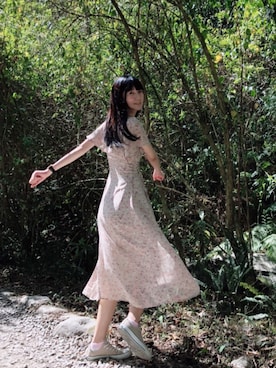 「AVAN LILY（アヴァンリリィ）のアイテム（ワンピース/ドレス）」を使った、輕さん（レディース・169cm）の夏コーディネート