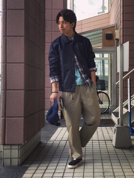 Matsuda Kazukiさん(メンズ・177cm)の春コーディネート