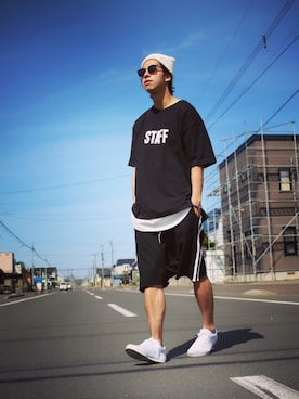 Matsuda Kazukiさん(メンズ・177cm)の春コーディネート