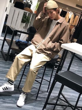 「アイテム（ブルゾン）」を使った、Matsuda  Kazukiさん（メンズ・177cm・30代）の冬コーディネート