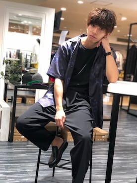「アイテム（スリッポン）」を使った、Matsuda  Kazukiさん（メンズ・177cm・20代）の夏コーディネート