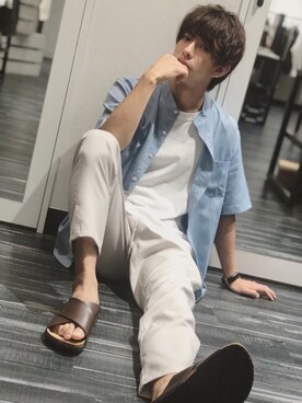 Matsuda Kazukiさん(メンズ・178cm)の夏コーディネート