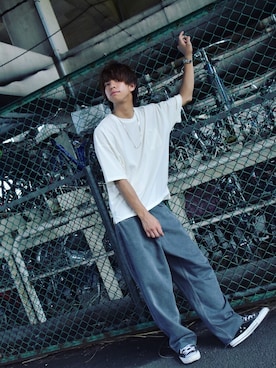 「ZIP FIVE（ジップファイブ）のアイテム（アクセサリー）」を使った、Matsuda  Kazukiさん（メンズ・177cm）の夏コーディネート