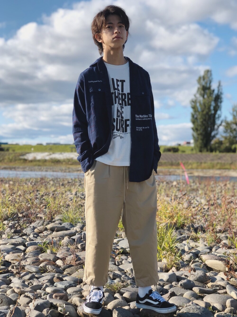 Matsuda  Kazukiさんの「LET THERE BE SURF L/SL TEE（MARBLES）」を使ったコーディネート