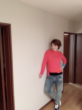 「ディーゼル」｜「アイテム（その他）」を使った、kazuさん（レディース・170cm）の春コーディネート