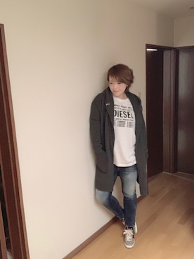 「ディーゼル」｜「アイテム（その他）」を使った、kazuさん（レディース・170cm）の秋コーディネート