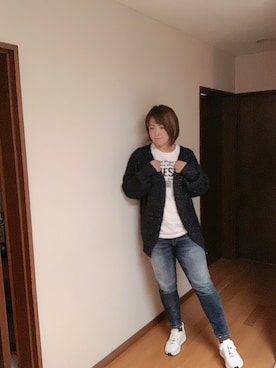 「ディーゼル」｜「アイテム（その他）」を使った、kazuさん（レディース・170cm）の冬コーディネート