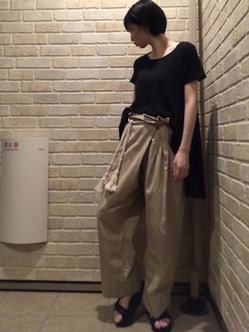 「フロントイン」｜お箸さん（レディース・163cm）の秋コーディネート