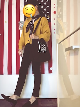 「UNIQLO（ユニクロ）のアイテム（デニムパンツ、ブルー系）」を使った、そまさん（レディース・156cm）の秋コーディネート