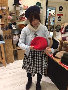 「アリス風コーデ」｜14+ イオンモール羽生店 スタッフさん（レディース・160cm）の冬コーディネート