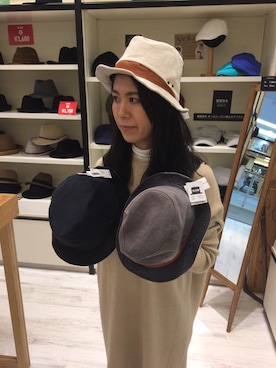 「キャンバス」｜14+ イオンモール羽生店 スタッフさん（レディース・160cm）の冬コーディネート