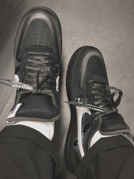 「NIKE SPORTSWEAR（ナイキスポーツウェアー）のアイテム（ブラック系）」を使った、国井 栄之さん（メンズ・168cm）の冬コーディネート