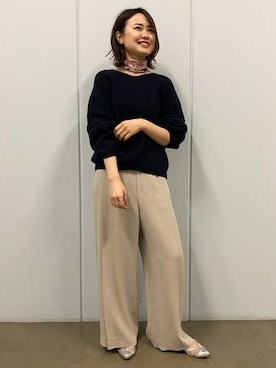 「お出掛けコーデ」｜「アイテム（財布/小物）」を使った、mikaさん（レディース・158cm）の冬コーディネート