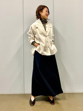 「春のマストワンアイテム」｜mikaさん（レディース・158cm）の冬コーディネート