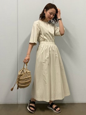 「トレンドファッション」｜「アイテム（スニーカー）」を使った、mikaさん（レディース・158cm）の春コーディネート