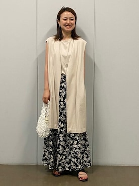 「フレンチカジュアル」｜mikaさん（レディース・158cm）の夏コーディネート