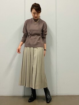 mikaさん(レディース・158cm)の冬コーディネート