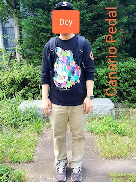 「ANDROID（アンドロイド）のアイテム」を使った、Doyさん（メンズ・172cm）の夏コーディネート