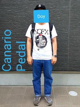 「ANDROID（アンドロイド）のアイテム」を使った、Doyさん（メンズ・172cm）の夏コーディネート