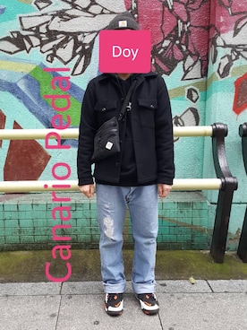 「JOURNAL STANDARD（ジャーナルスタンダード）のアイテム（ブルゾン）」を使った、Doyさん（メンズ・172cm）の春コーディネート