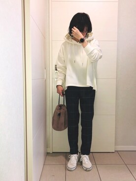 「rps（アールピーエス）のアイテム（パーカー）」を使った、❁⃘asa❁⃘さん（レディース・150cm）の秋コーディネート
